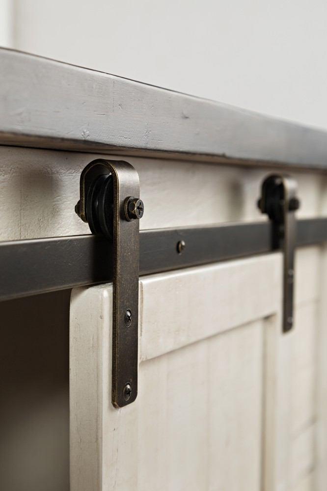 Jofran Madison County 32" Barn Door Accent Cabinet