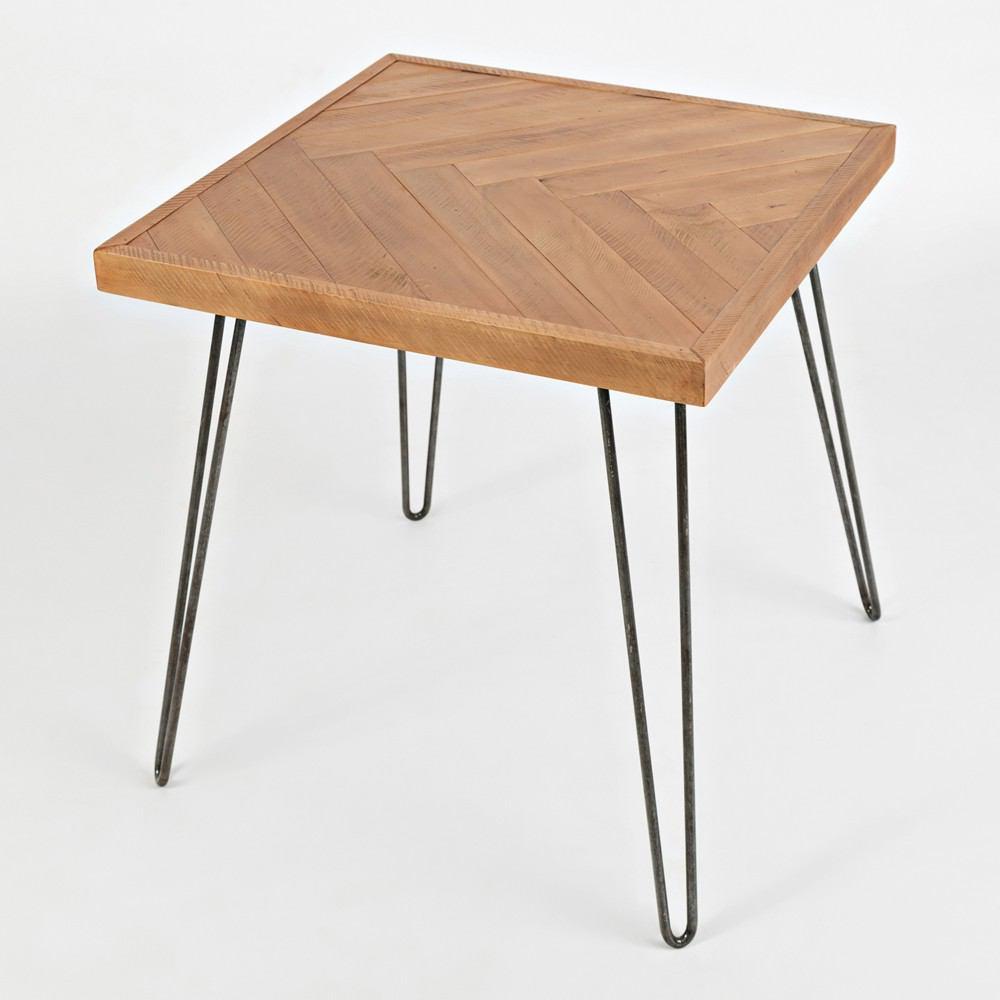 Jofran Light Pine Chevron Occasional 3 Pack Table Set