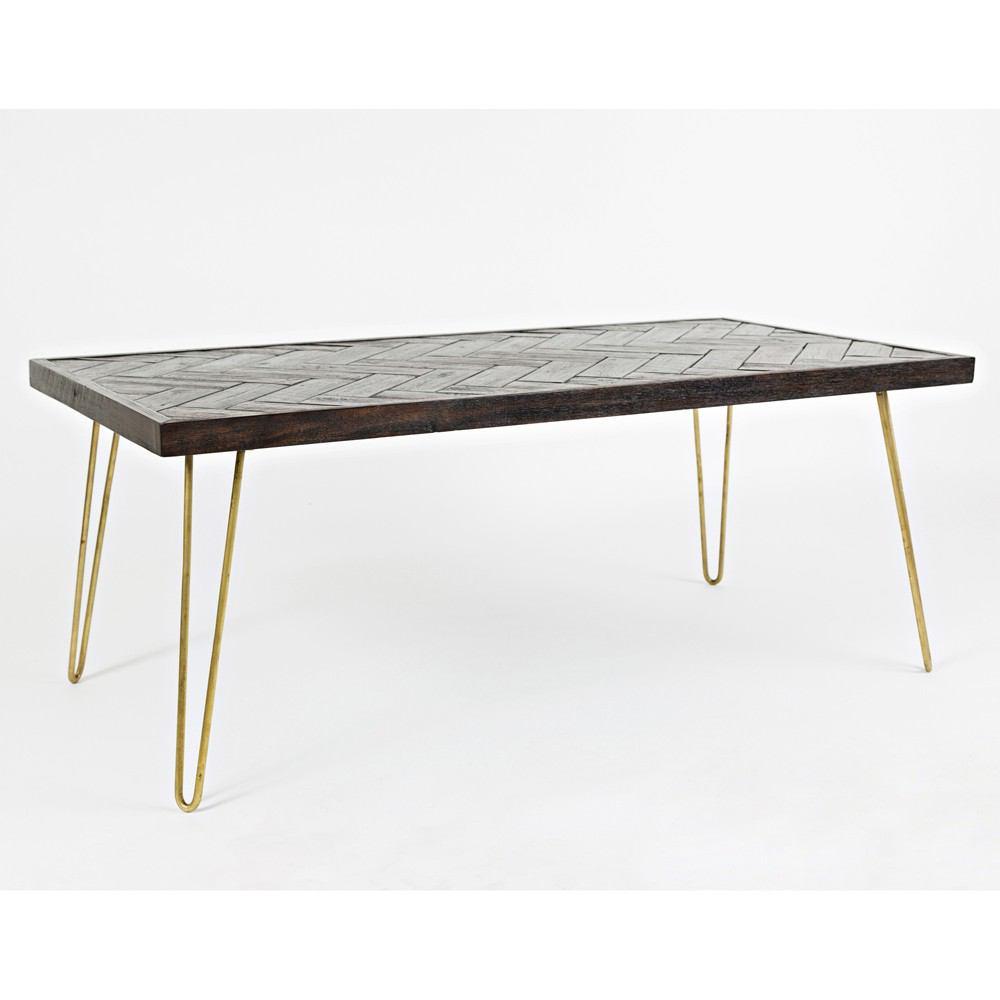 Jofran Dark Acacia Chevron Occasional 3 Pack Table Set