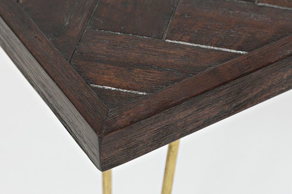Jofran Dark Acacia Chevron Occasional 3 Pack Table Set