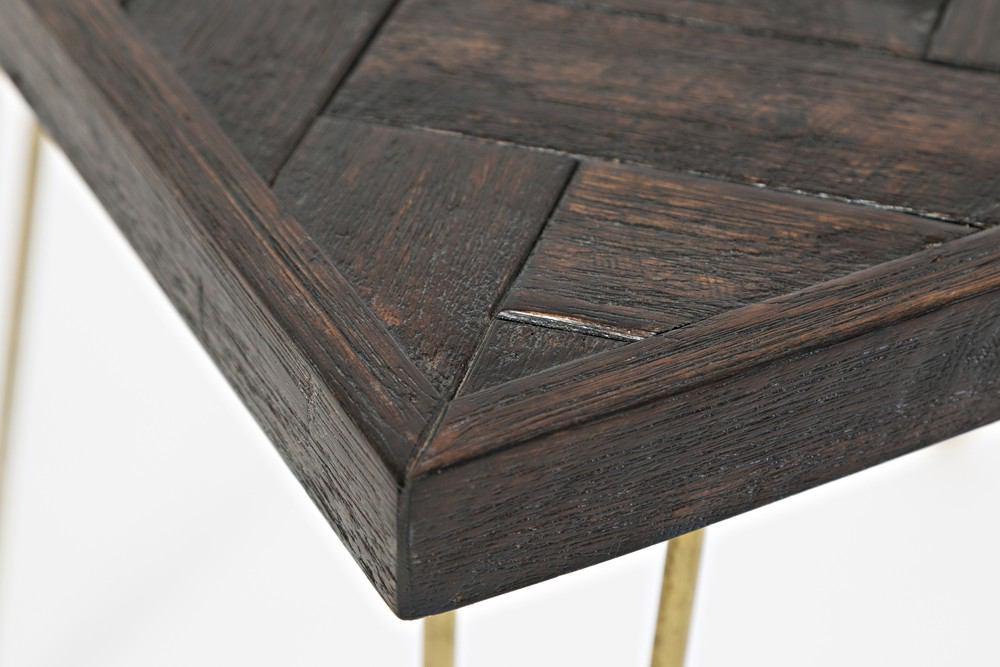 Jofran Dark Acacia Chevron Occasional 3 Pack Table Set