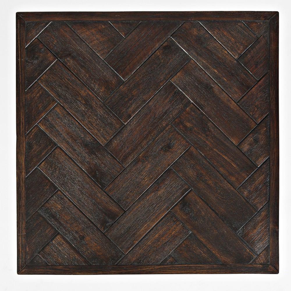Jofran Dark Acacia Chevron Occasional 3 Pack Table Set