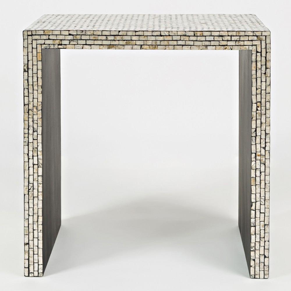 Jofran Global Archive Capiz Basket Weave Nesting Tables - Set Of 3