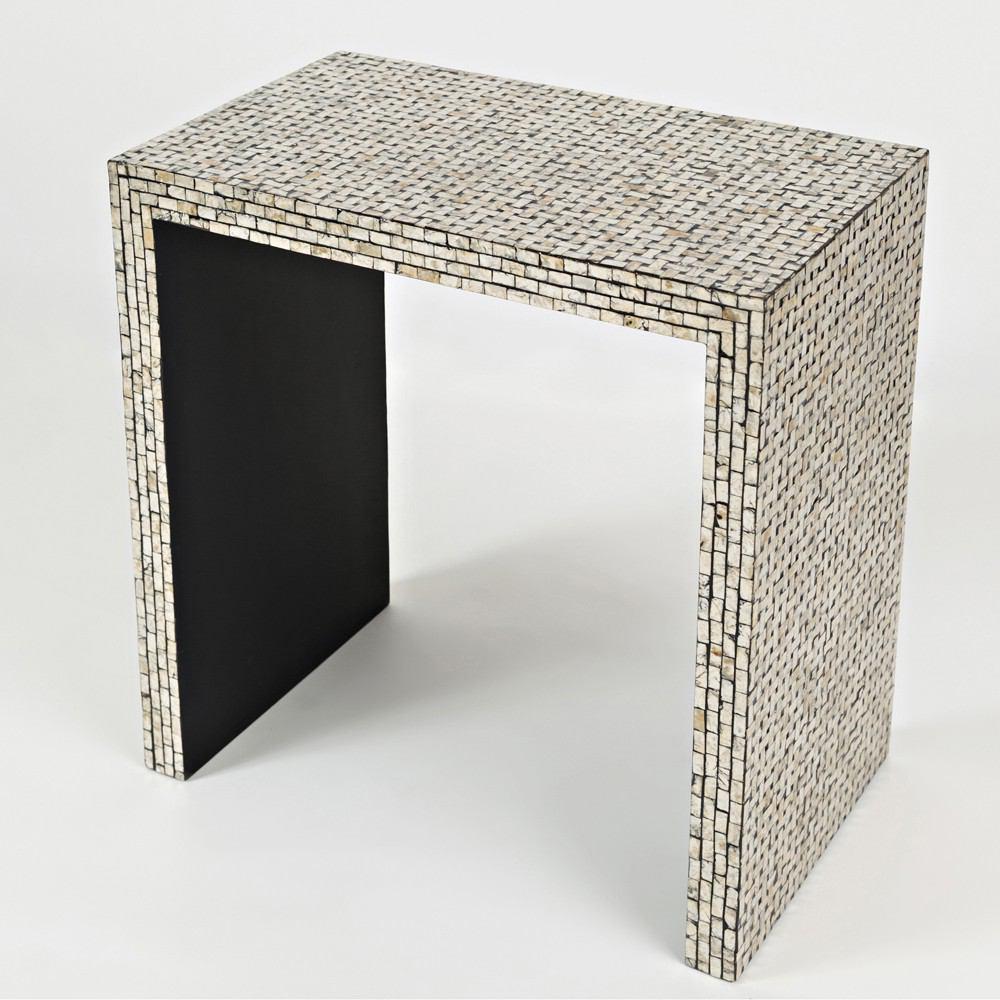 Jofran Global Archive Capiz Basket Weave Nesting Tables - Set Of 3
