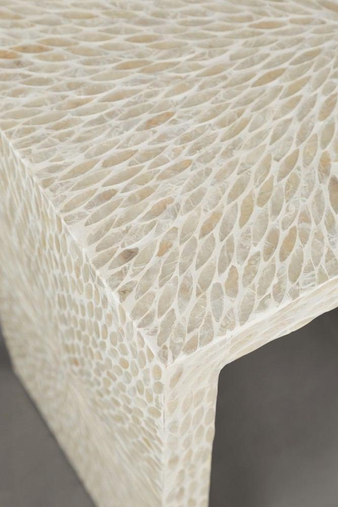 Jofran Global Archive Capiz Basket Weave Nesting Tables - Set Of 3