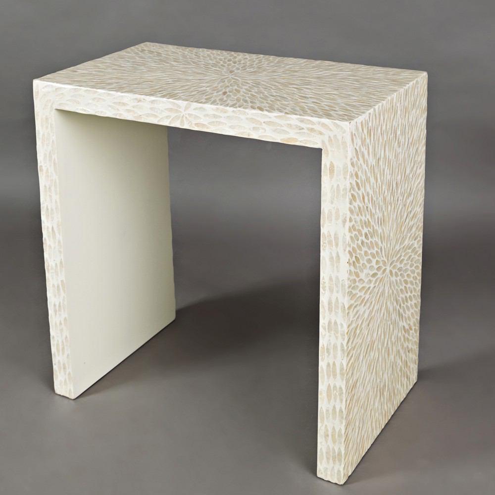 Jofran Global Archive Capiz Basket Weave Nesting Tables - Set Of 3