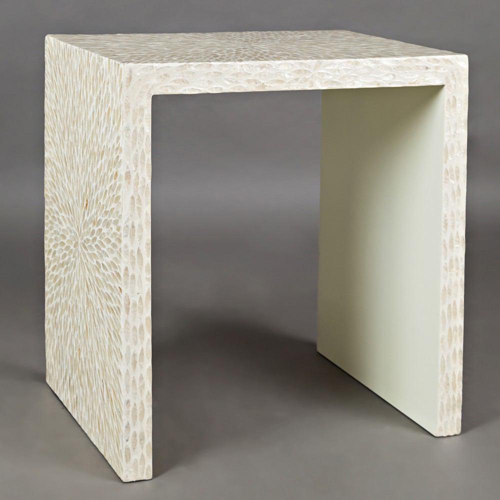 Jofran Global Archive Capiz Basket Weave Nesting Tables - Set Of 3