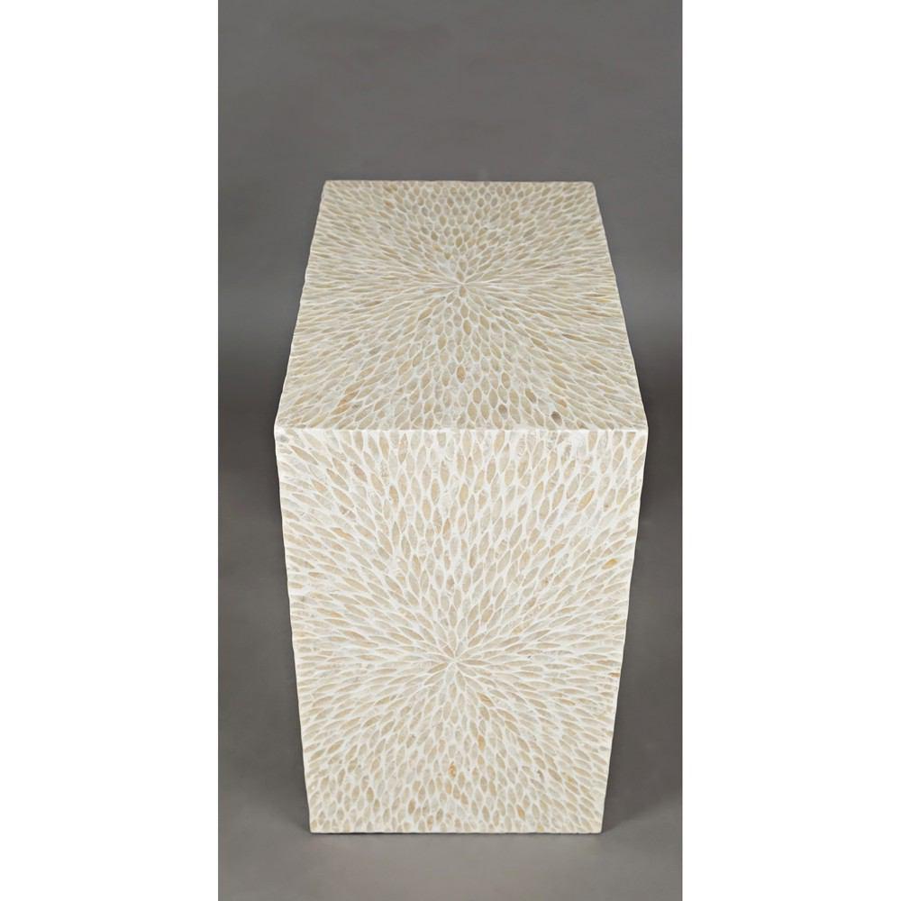 Jofran Global Archive Capiz Basket Weave Nesting Tables - Set Of 3