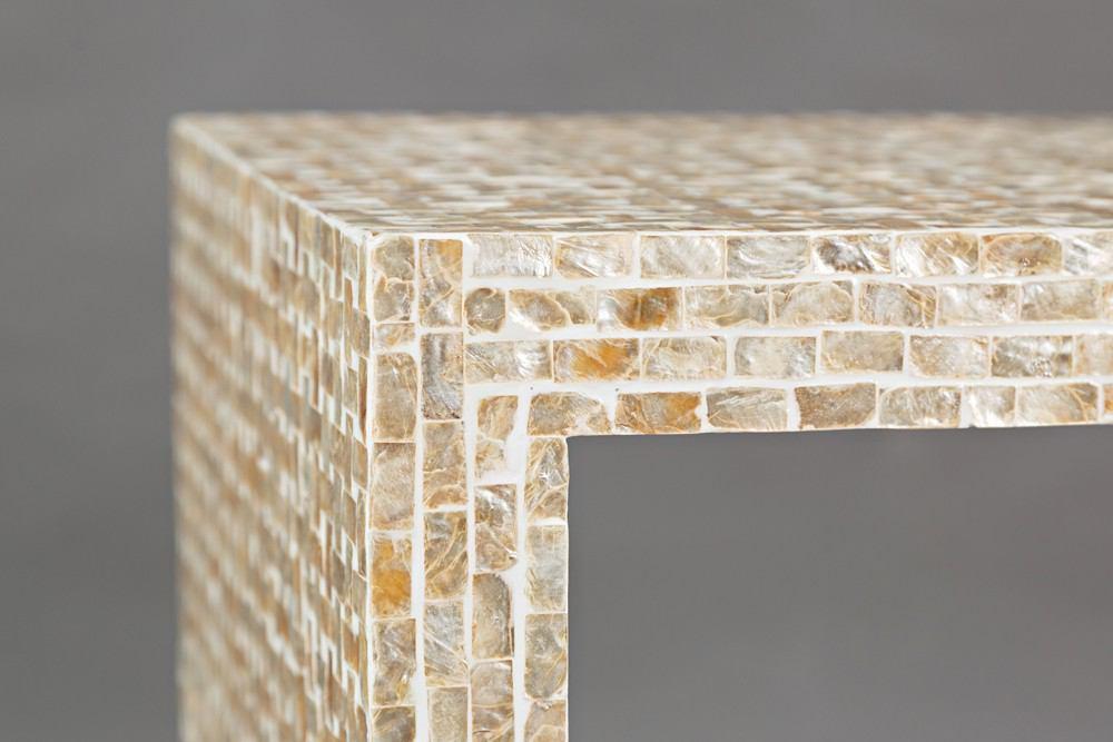 Jofran Global Archive Capiz Basket Weave Nesting Tables - Set Of 3