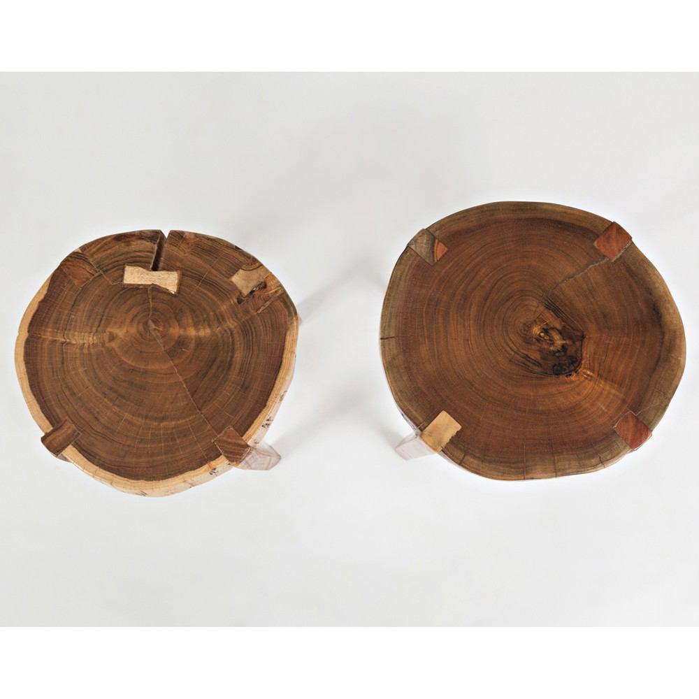 Jofran Global Archive All Wood Accent Tables - Set Of 2