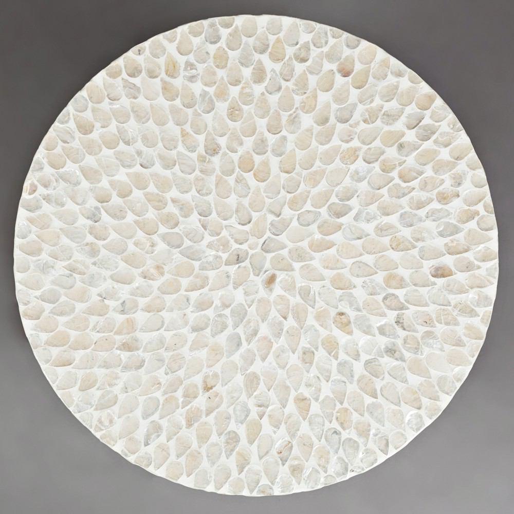 Jofran Global Archive Round Capiz Accent Table
