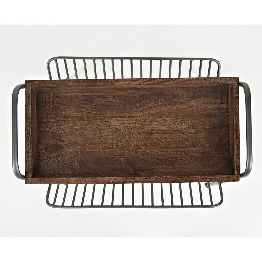Jofran Global Archive Magazine Rack Chairside Table