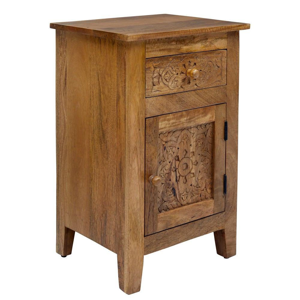 Jofran Global Archive Hand Carved Accent Table