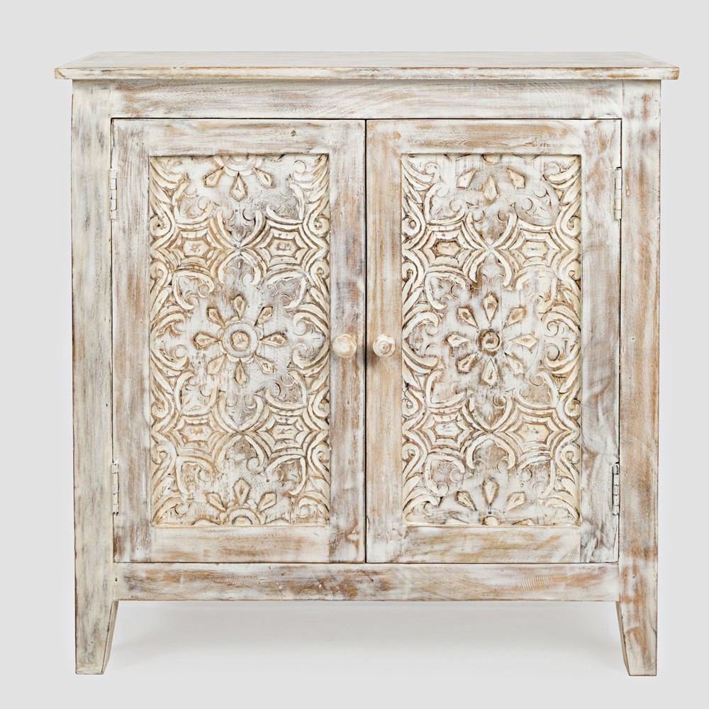 Jofran Global Archive Hand Carved Accent Chest