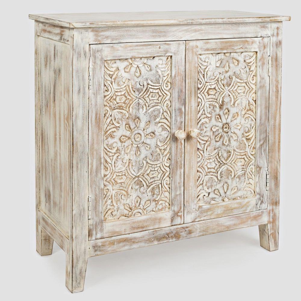 Jofran Global Archive Hand Carved Accent Chest