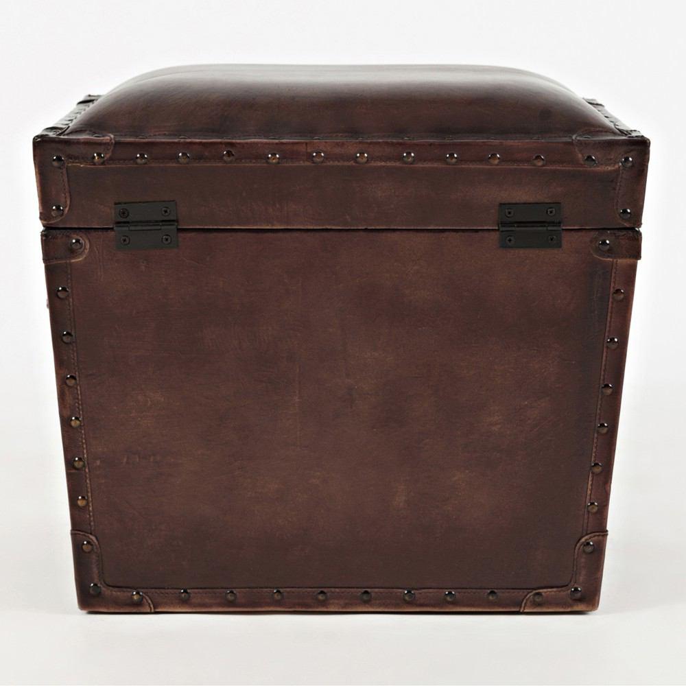 Jofran Global Archive Leather Storage Chest