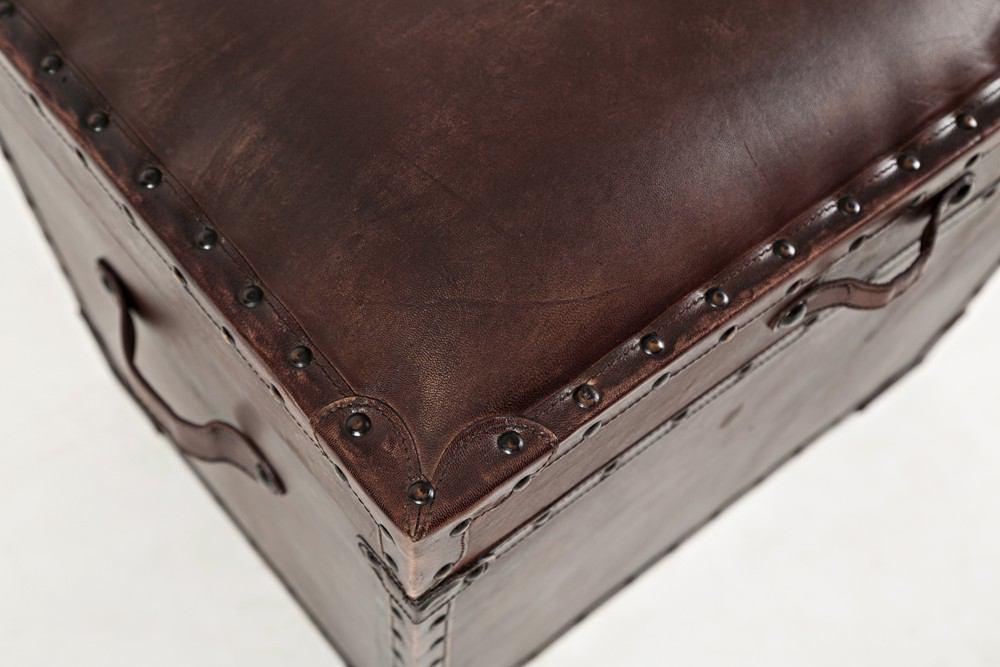 Jofran Global Archive Leather Storage Chest