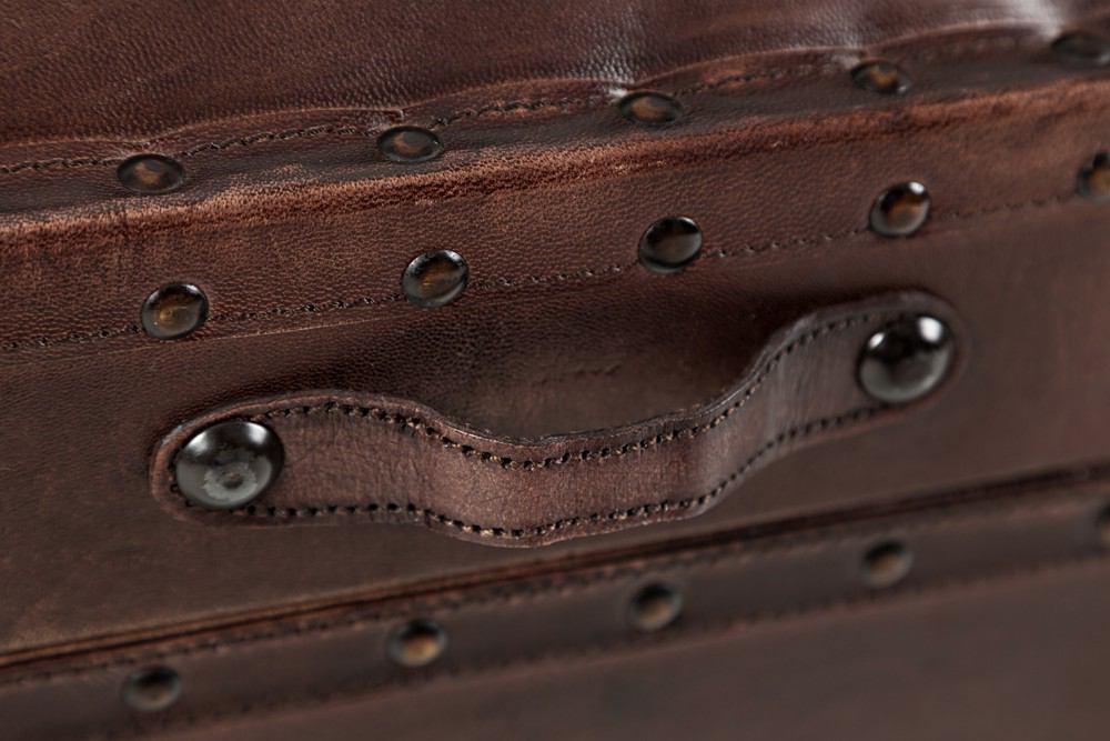 Jofran Global Archive Leather Storage Chest