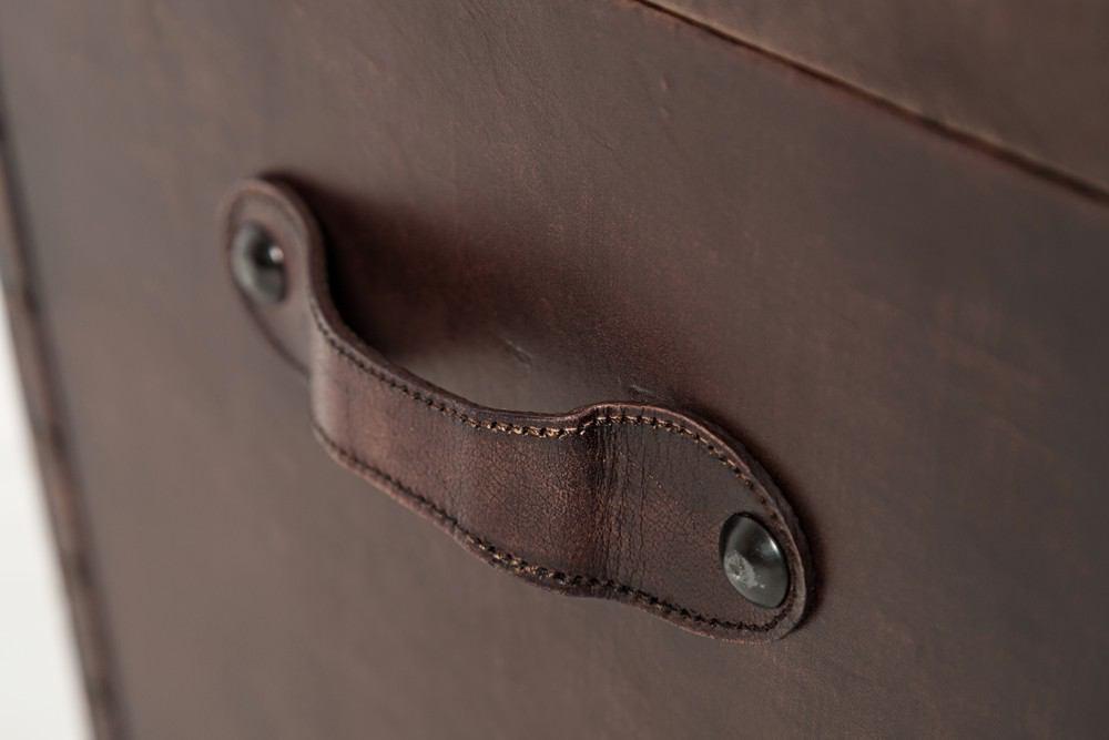 Jofran Global Archive Leather Storage Chest