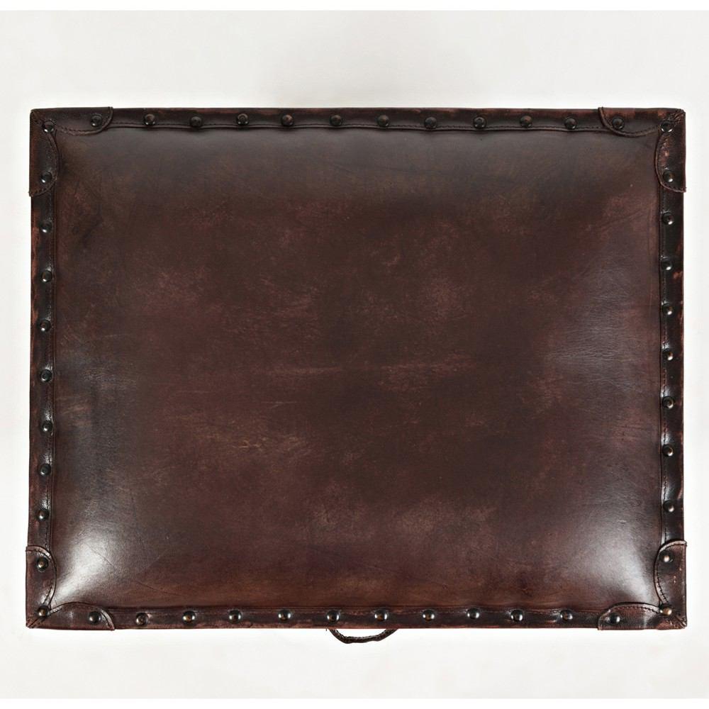 Jofran Global Archive Leather Storage Chest