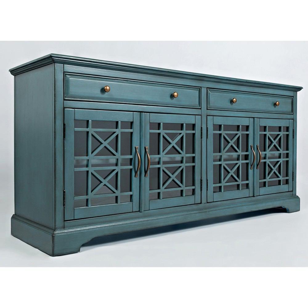 Jofran Craftsman Antique Blue 70" Media Unit