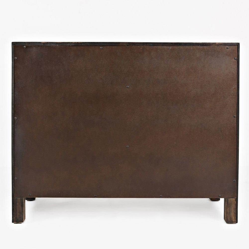 Jofran Gramercy Dark Chevron 2 Door Accent Cabinet