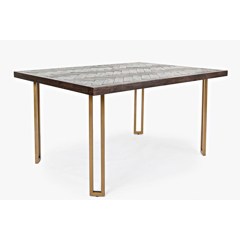 Jofran Gramercy Dark Chevron Dining Table