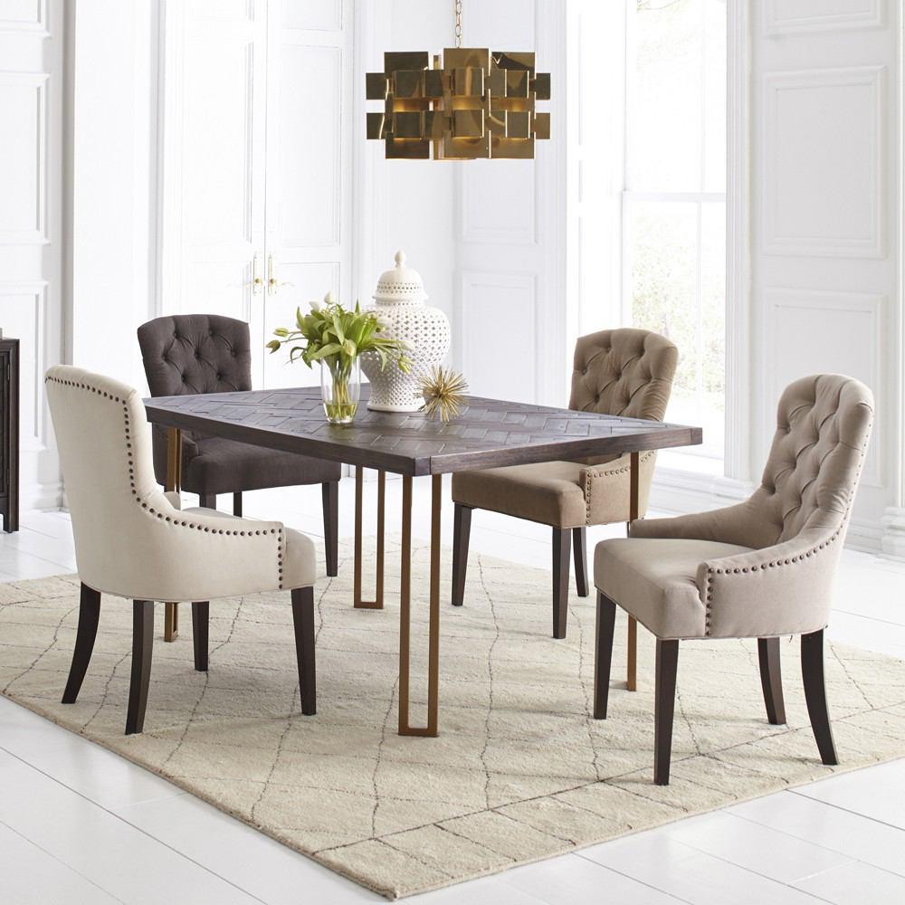 Jofran Gramercy Dark Chevron Dining Table