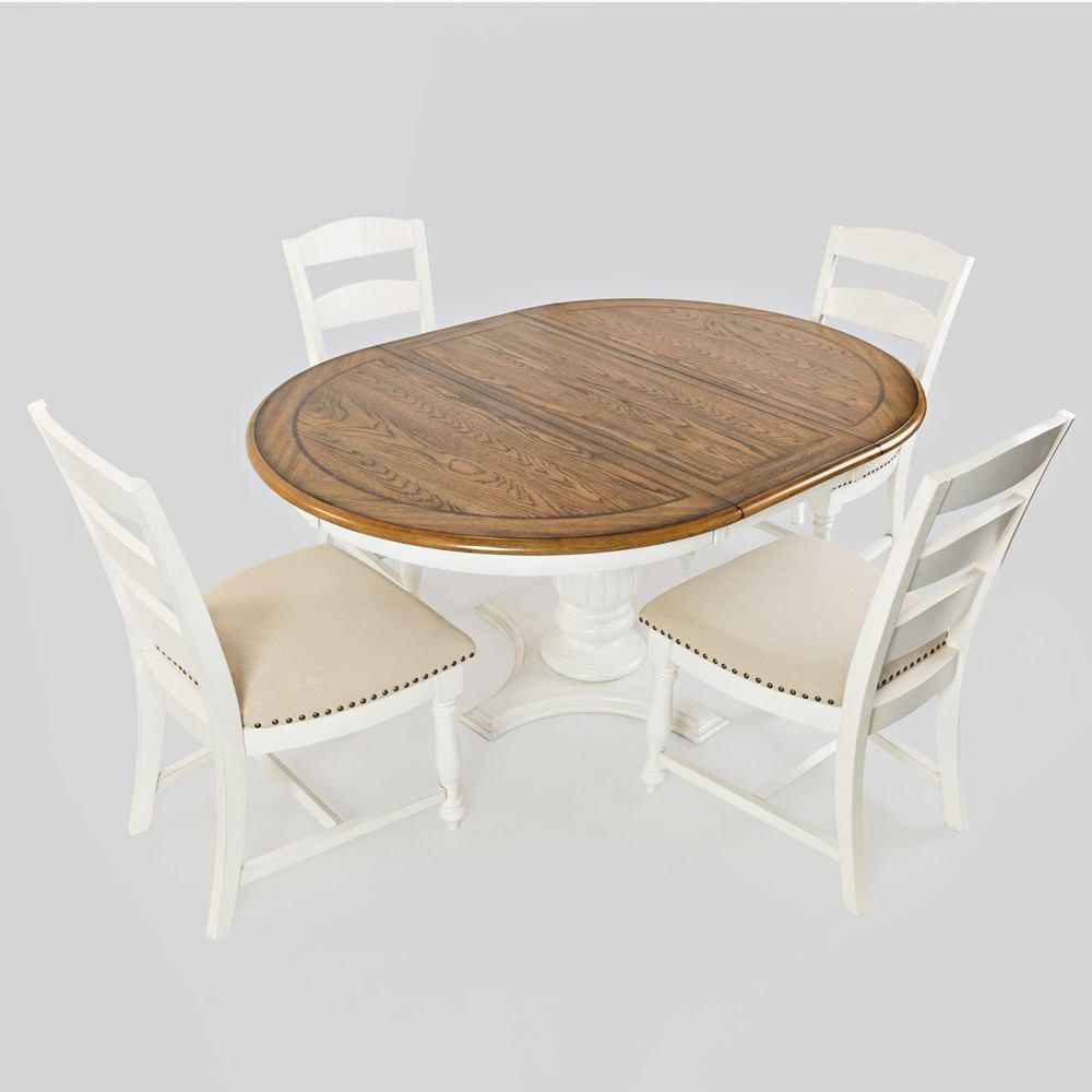 Jofran Castle Hill Round to Oval Dining Table