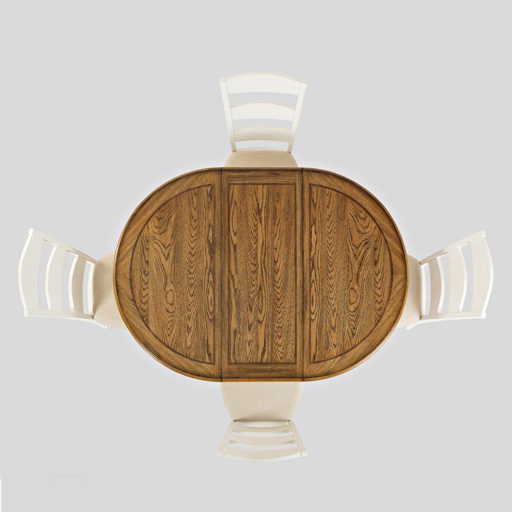 Jofran Castle Hill Round to Oval Dining Table