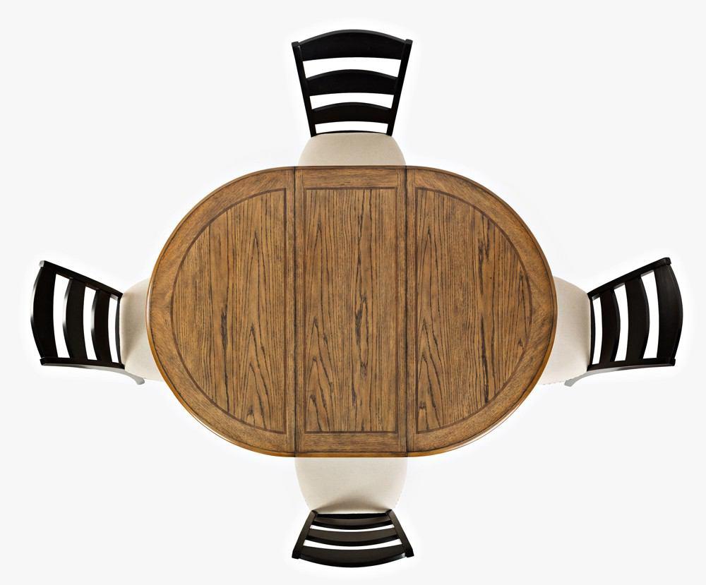 Jofran Castle Hill Round to Oval Dining Table