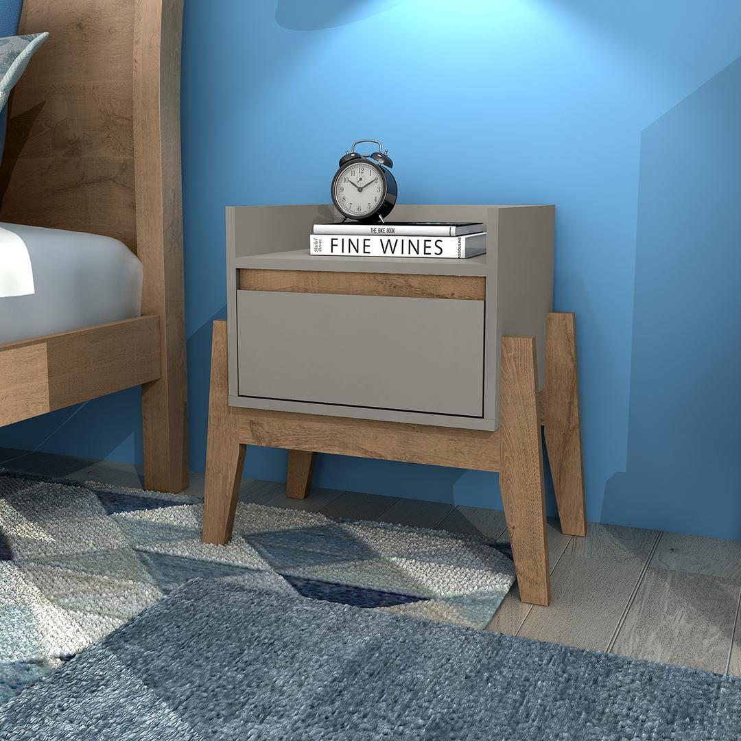 Manhattan Comfort Essence 1-Full Extension Drawer Nightstand