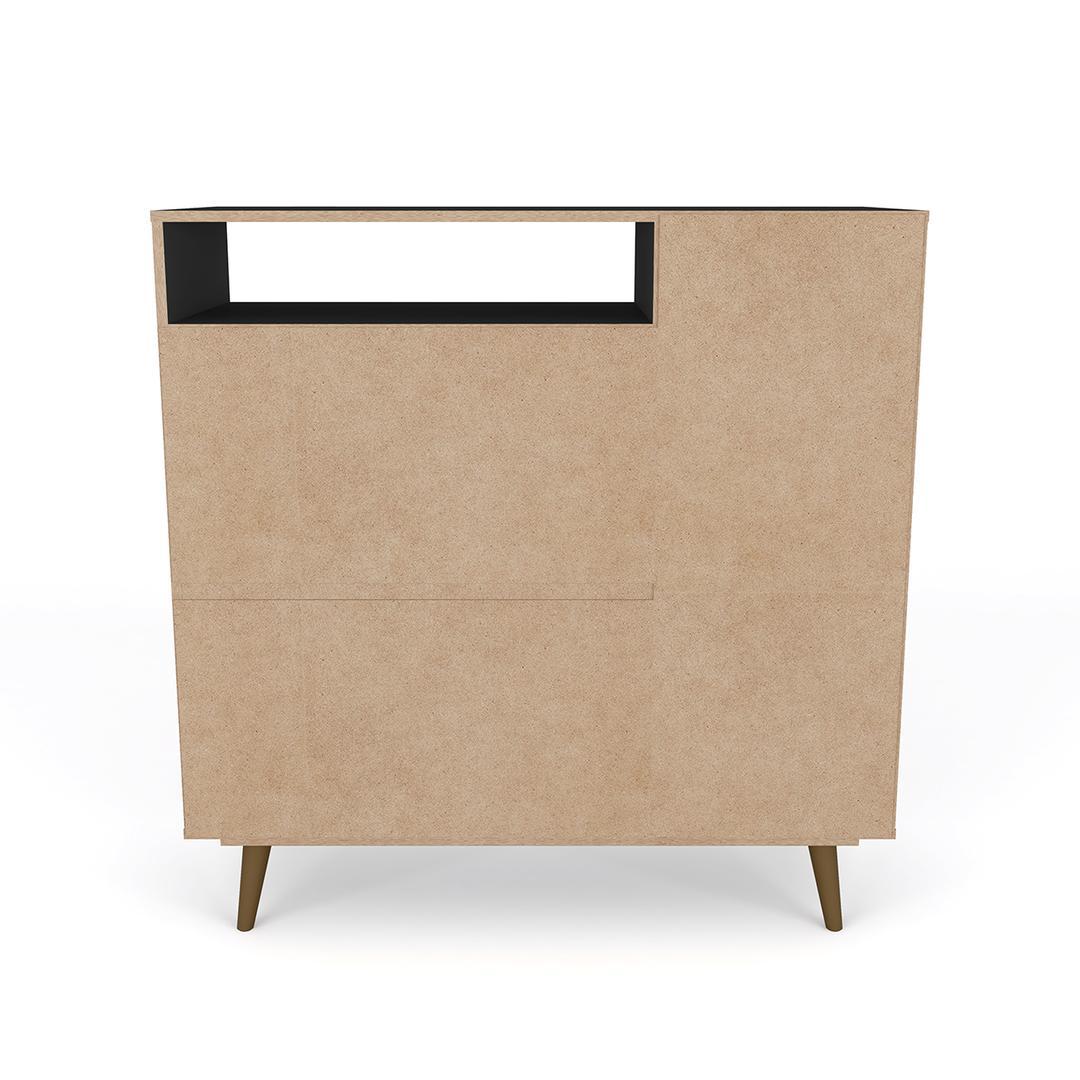 Manhattan Comfort Liberty 4-Drawer 42.32" Sideboard