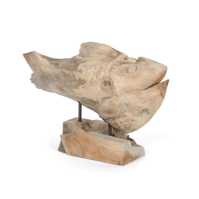 Reclaimed Driftwood Rustic Fish On Stand from  by GO Home