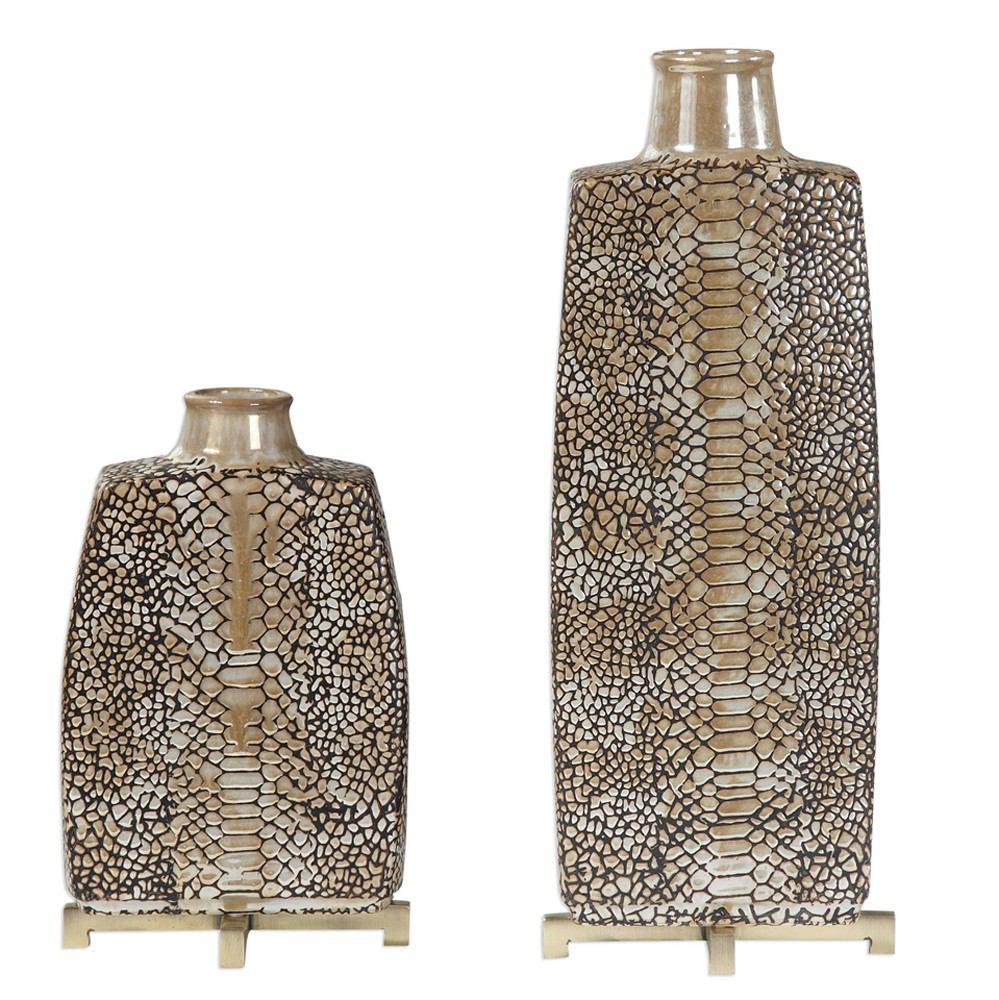 Uttermost Reptila Vases - Set Of 2