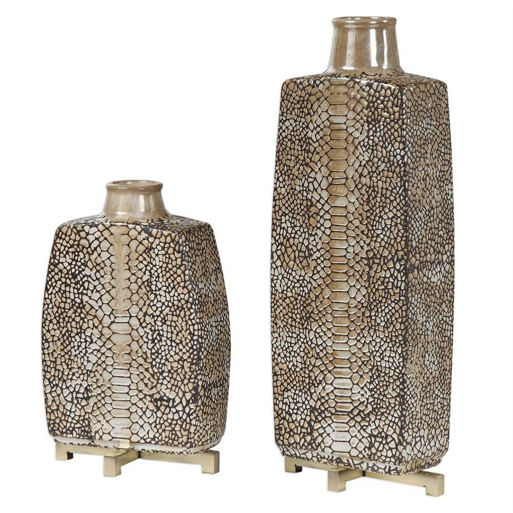 Uttermost Reptila Vases - Set Of 2