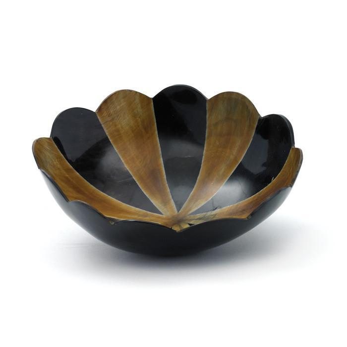 Scalloped Edge Horn Bowl by GO Home