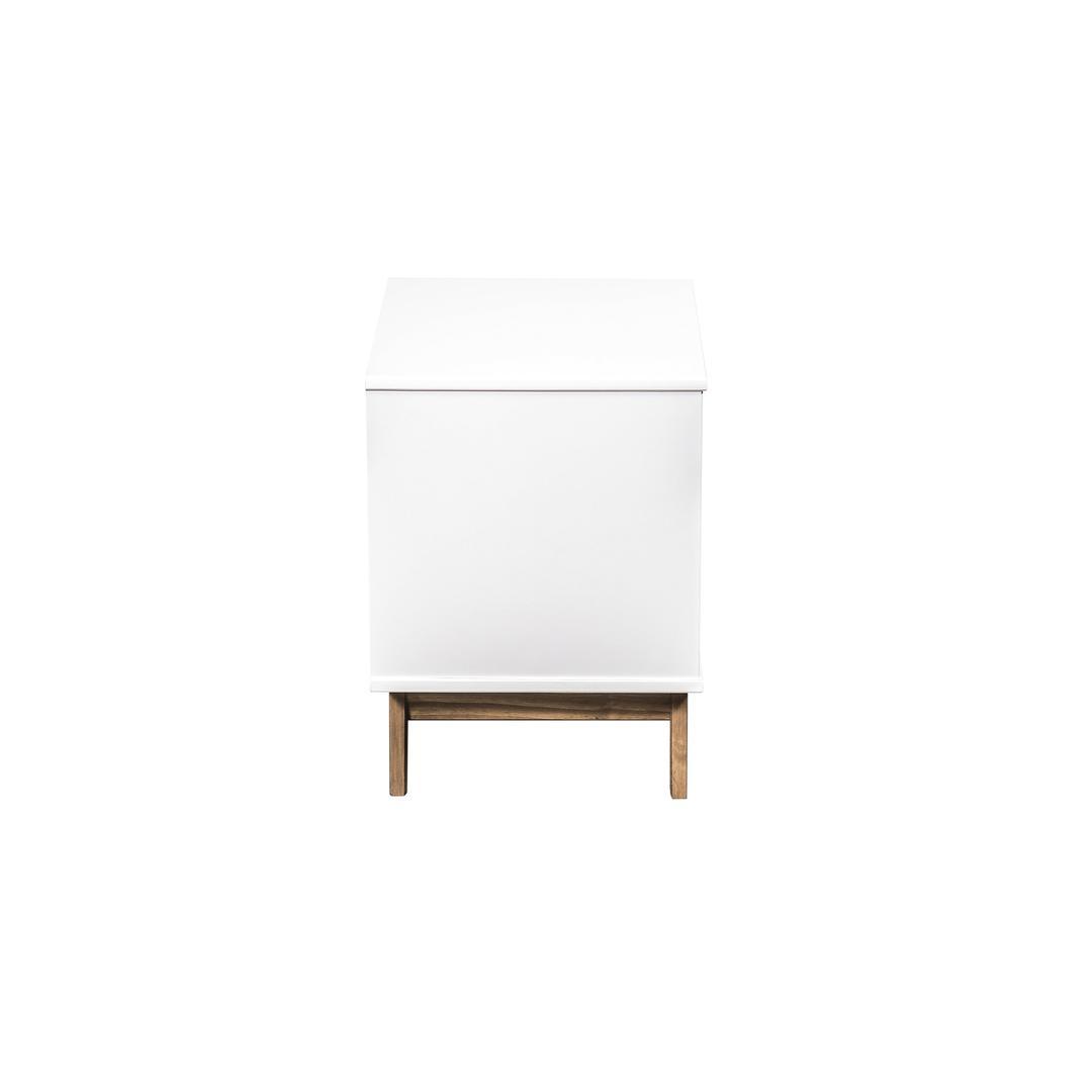 Manhattan Comfort Mid- Century Rustic Modern Livonia 2-Drawer Nightstand