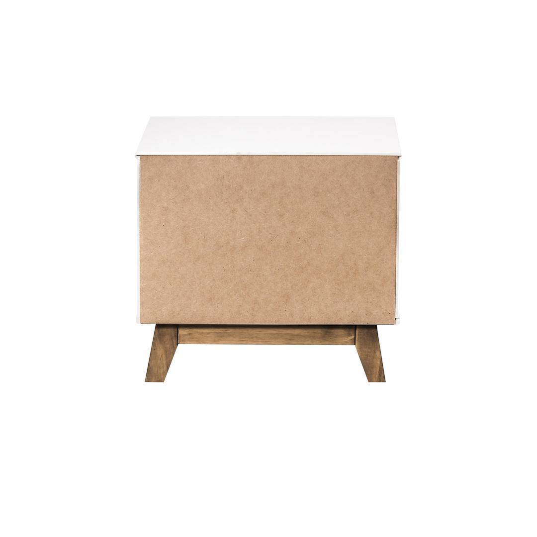 Manhattan Comfort Mid- Century Rustic Modern Livonia 2-Drawer Nightstand