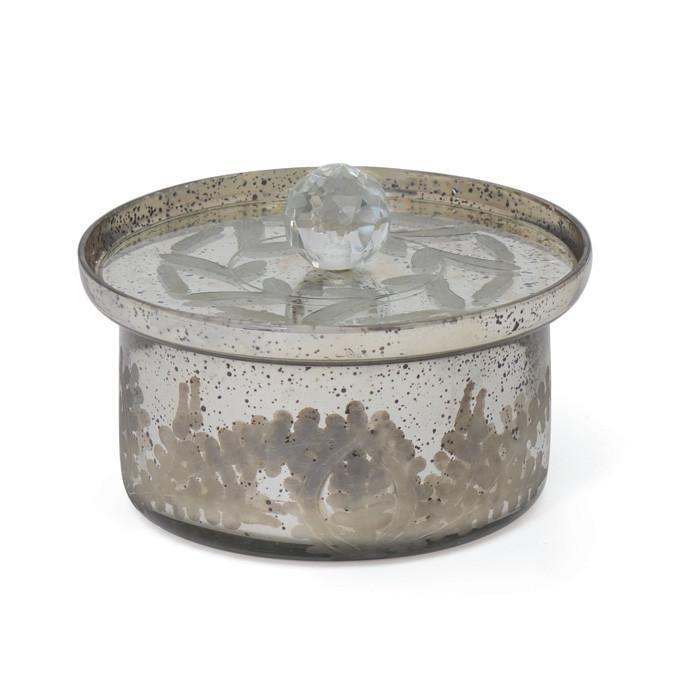 Andrew Antique Silver Medium Bowl with Lid by GO Home