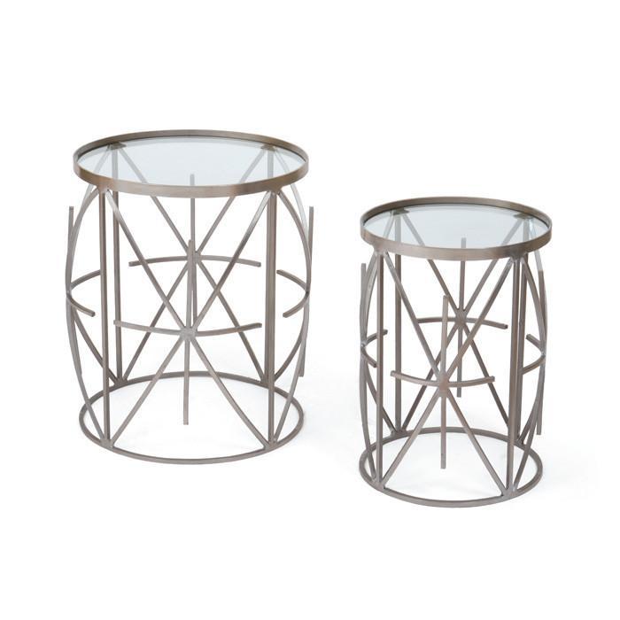 Charlton Glass Top Tables by GO Home
