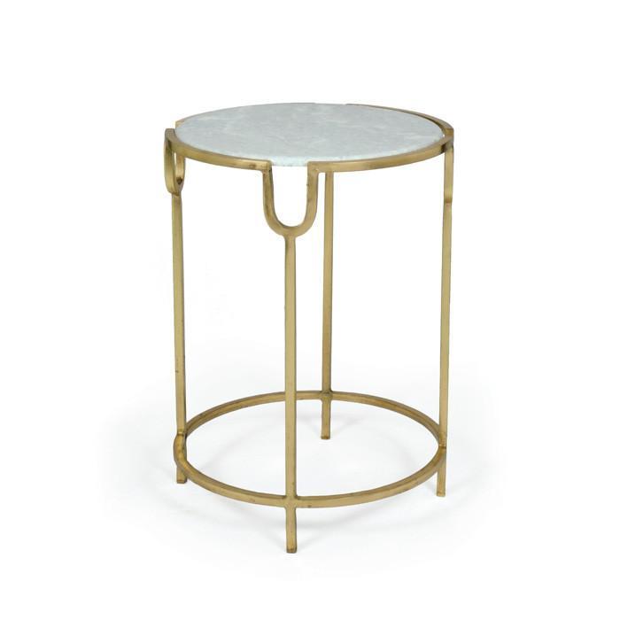 Darling Iron Marble Top Table by GO Home