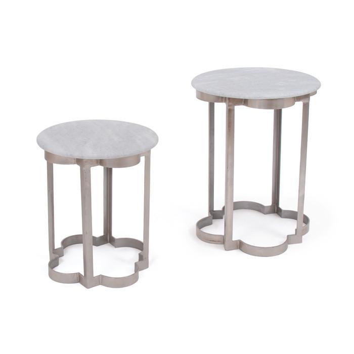 Set Of Two Clover Iron Tables by GO Home