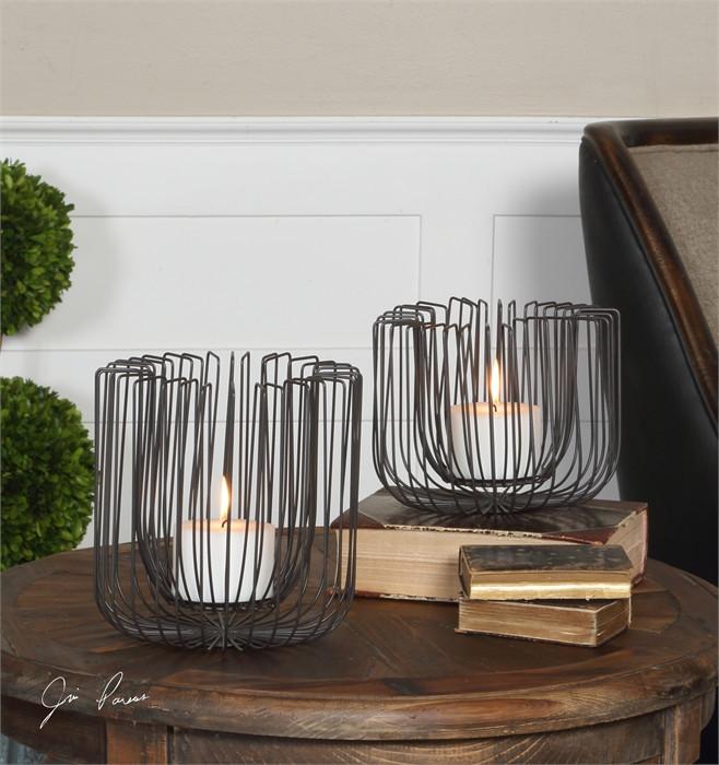 Uttermost Flare Candleholders - Set of 2