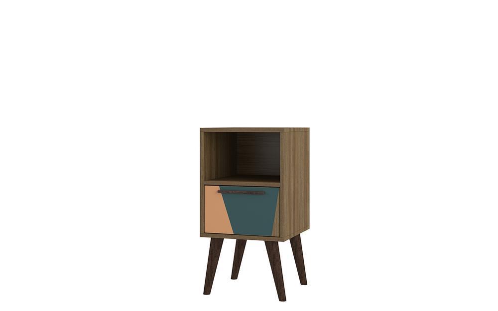 Manhattan Comfort Abisko 2.0 Side Table with 1- Drawer