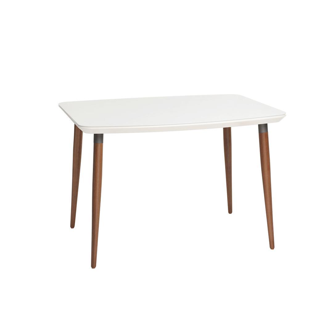 Manhattan Comfort Charles 62.99" Modern Round Edge Rectangular Dining Table