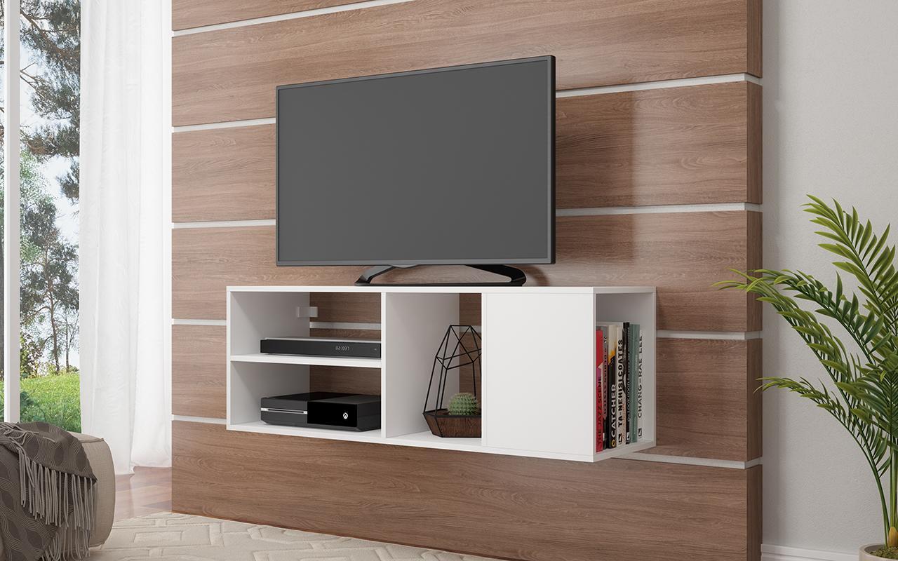 Manhattan Comfort Minetta 46" Floating TV Stand with 4 Shelves