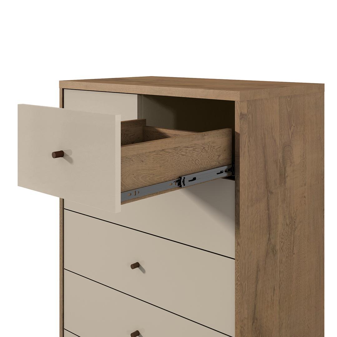 Manhattan Comfort Joy 48.43" Tall Dresser with 6 Full Extension Drawers