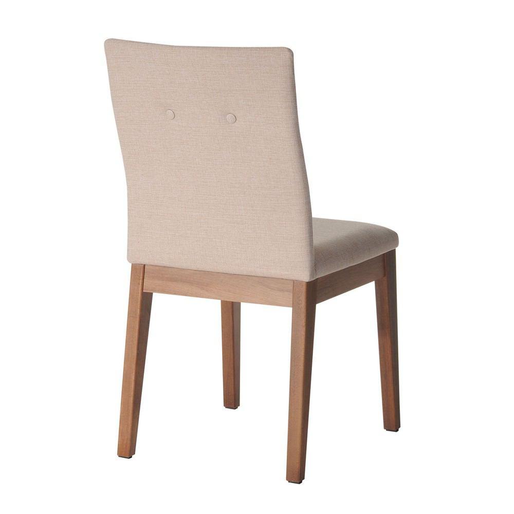 Manhattan Comfort Leroy 2-Piece Dining Chair with Stitched Buttons
