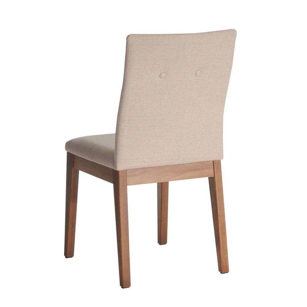 Manhattan Comfort Leroy 2-Piece Dining Chair with Stitched Buttons